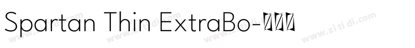 Spartan Thin ExtraBo字体转换